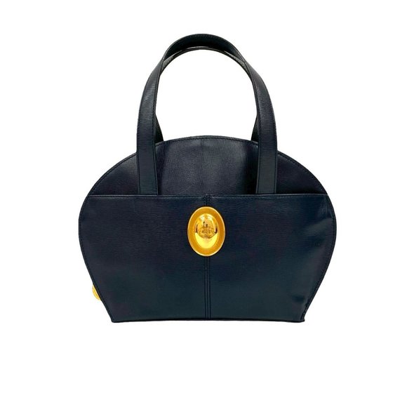 DIOR Blue Leather Tote Bag - Picture 1 of 10